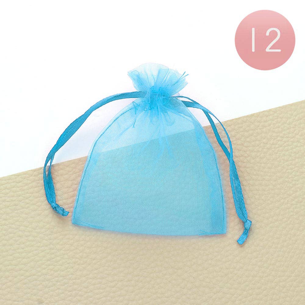 12PCS - 3 X 3.5 Ribboned Organza Gift Bags
: Fu