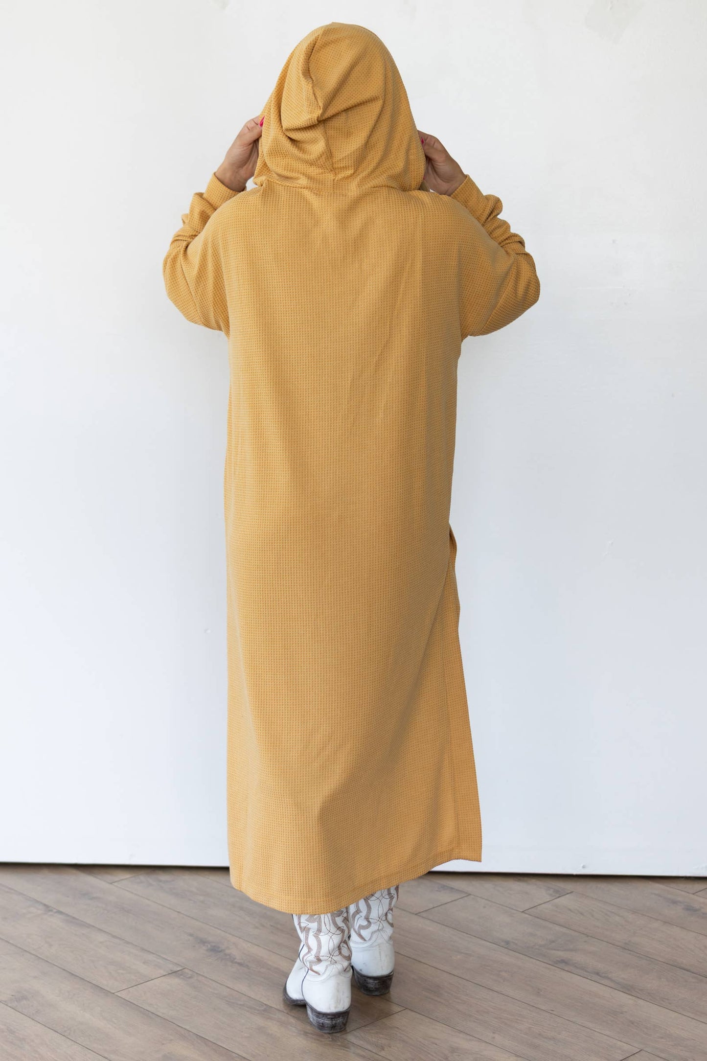 Waffle Knit Thermal Duster