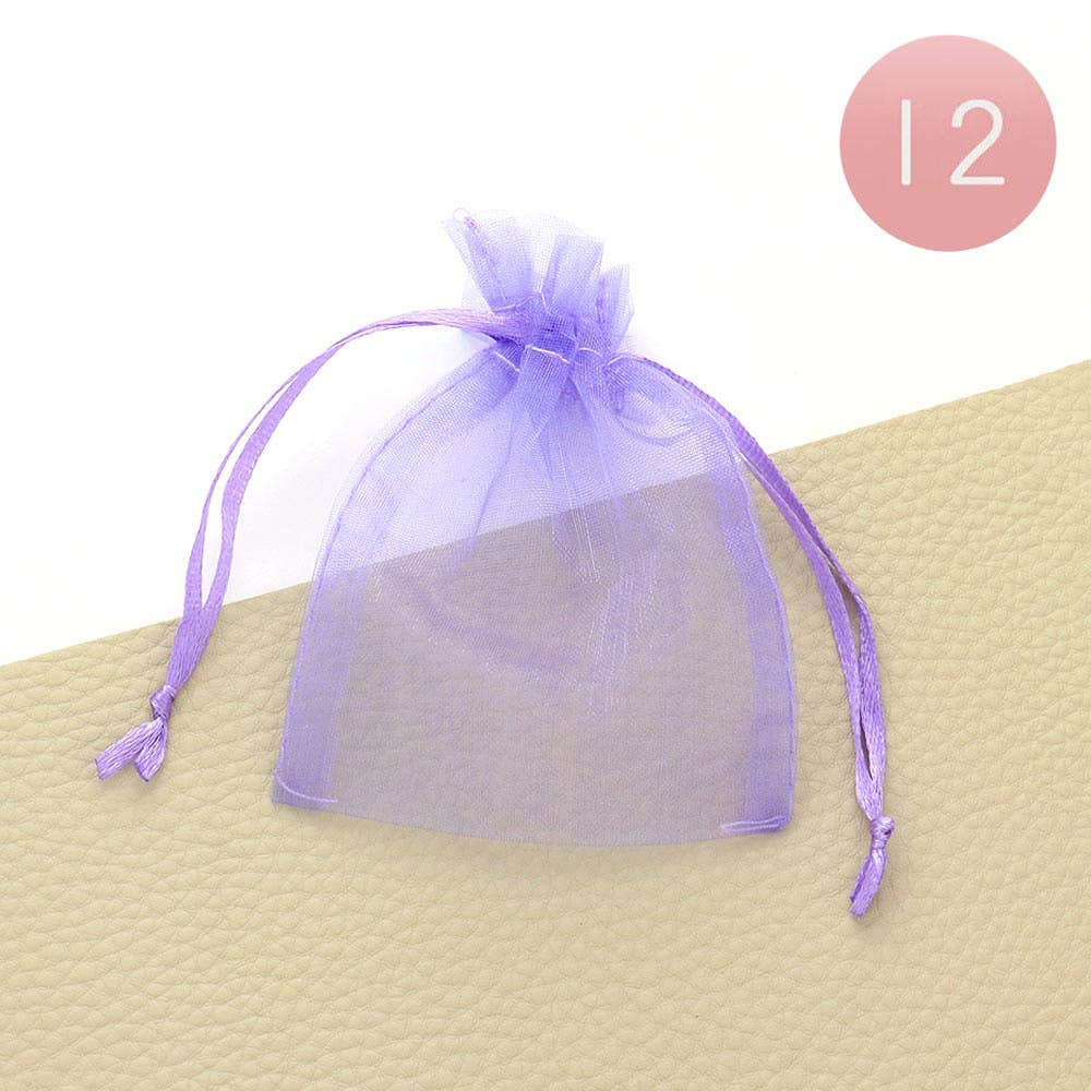 12PCS - 3 X 3.5 Ribboned Organza Gift Bags
: Fu