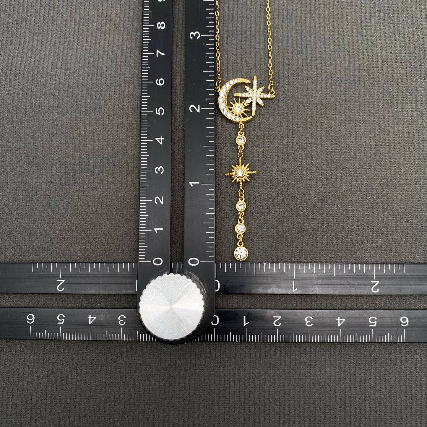 M16. Sun Star 18K Gold Plated Stainless Steel Necklace