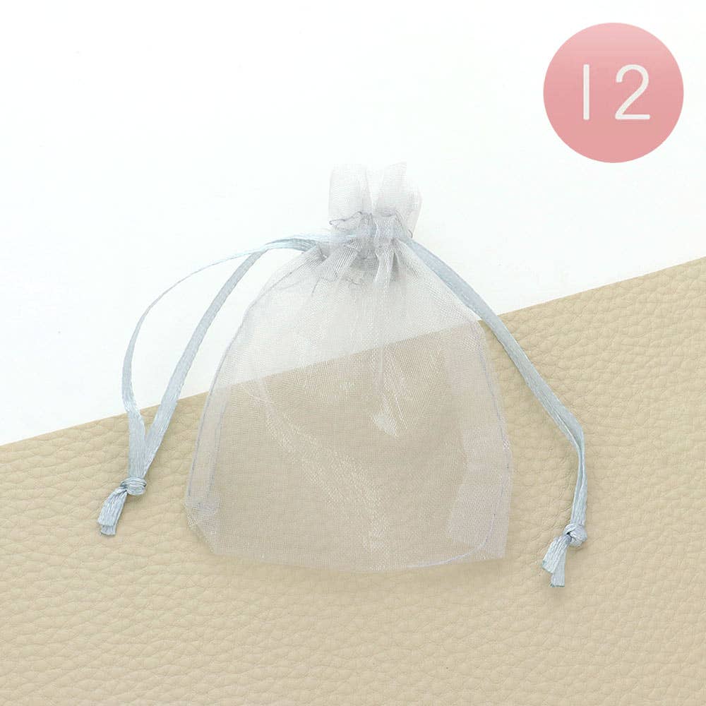 12PCS - 3 X 3.5 Ribboned Organza Gift Bags
: Fu