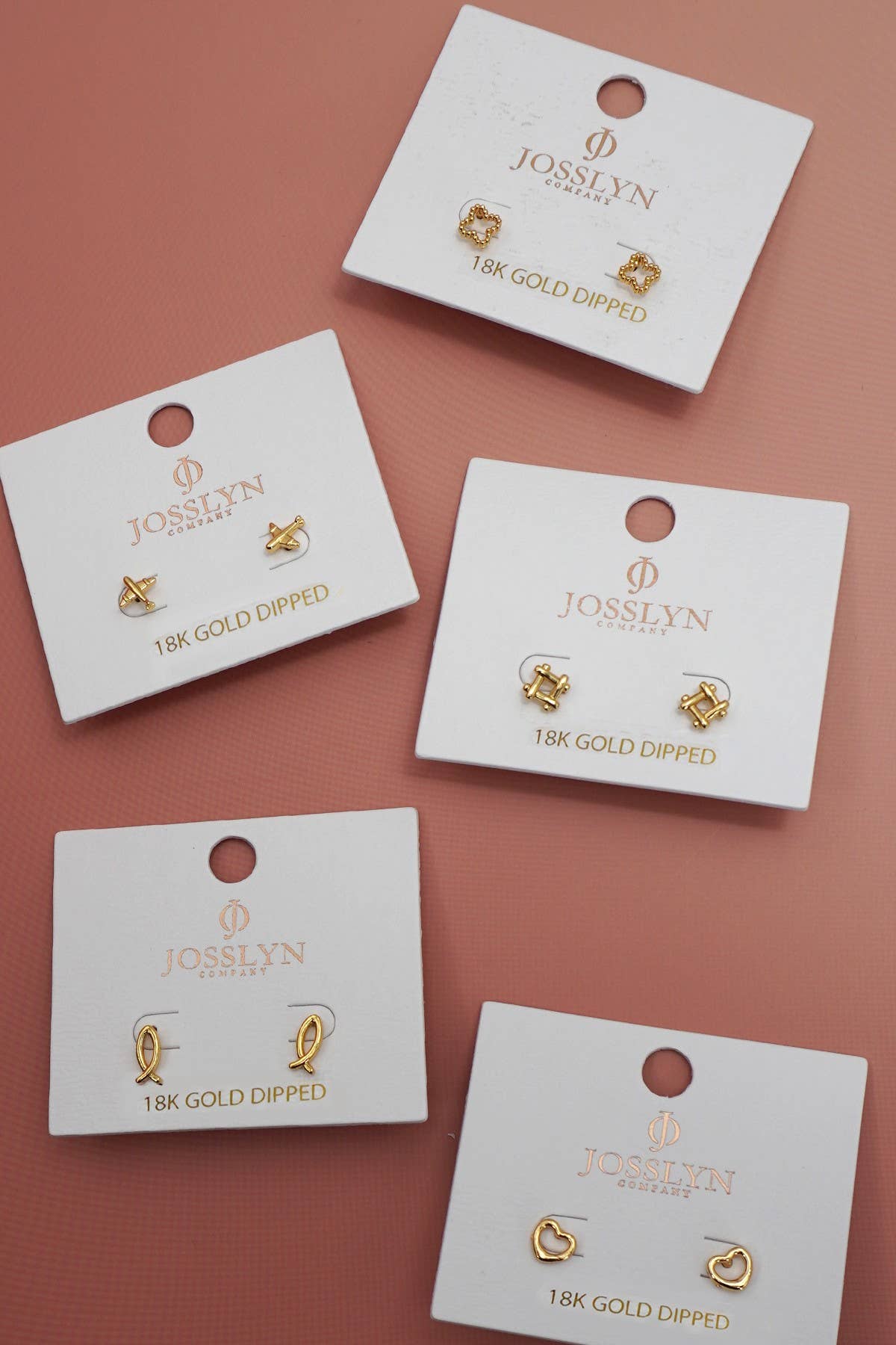 18K Stainless Steel Tarnish Free Waterproof Studs | 40E424