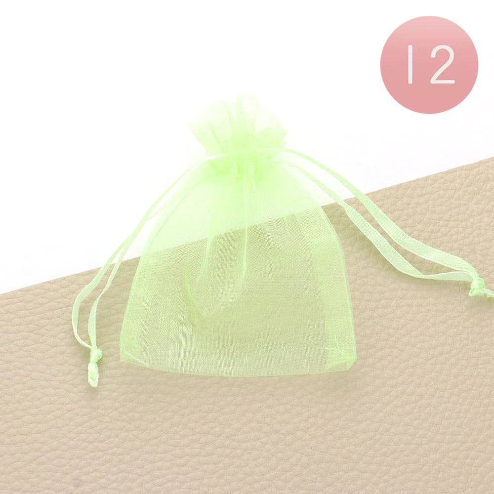 12PCS - 3 X 3.5 Ribboned Organza Gift Bags
: Fu