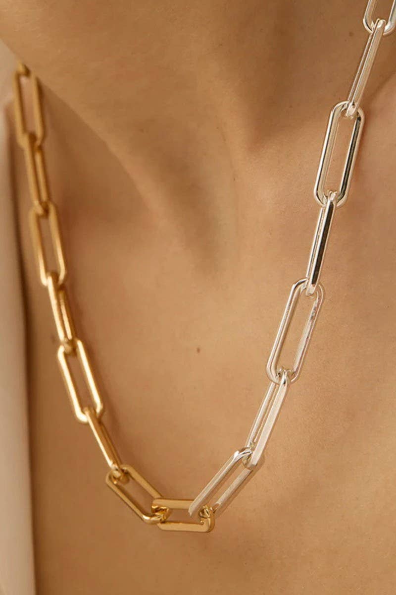18K Stainless Steel Tarnish Free Waterproof Neck | 40NK9502