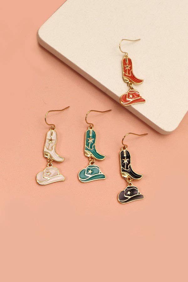 HAT BOOTS DROP EARRINGS | 31E22480