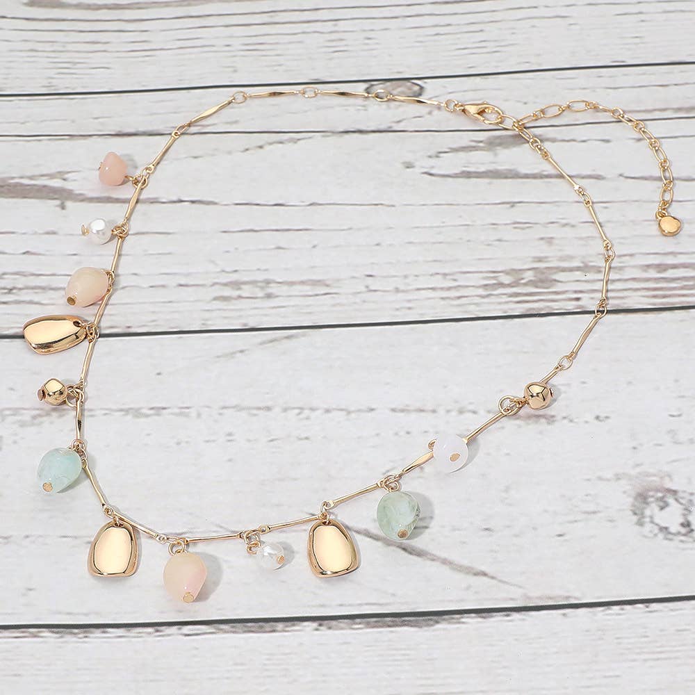 Mixed Charm Station Necklace