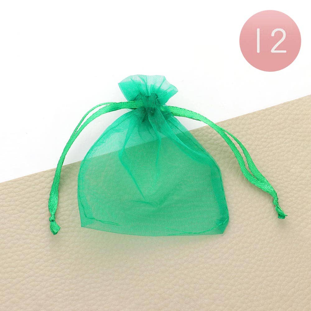12PCS - 3 X 3.5 Ribboned Organza Gift Bags
: Fu