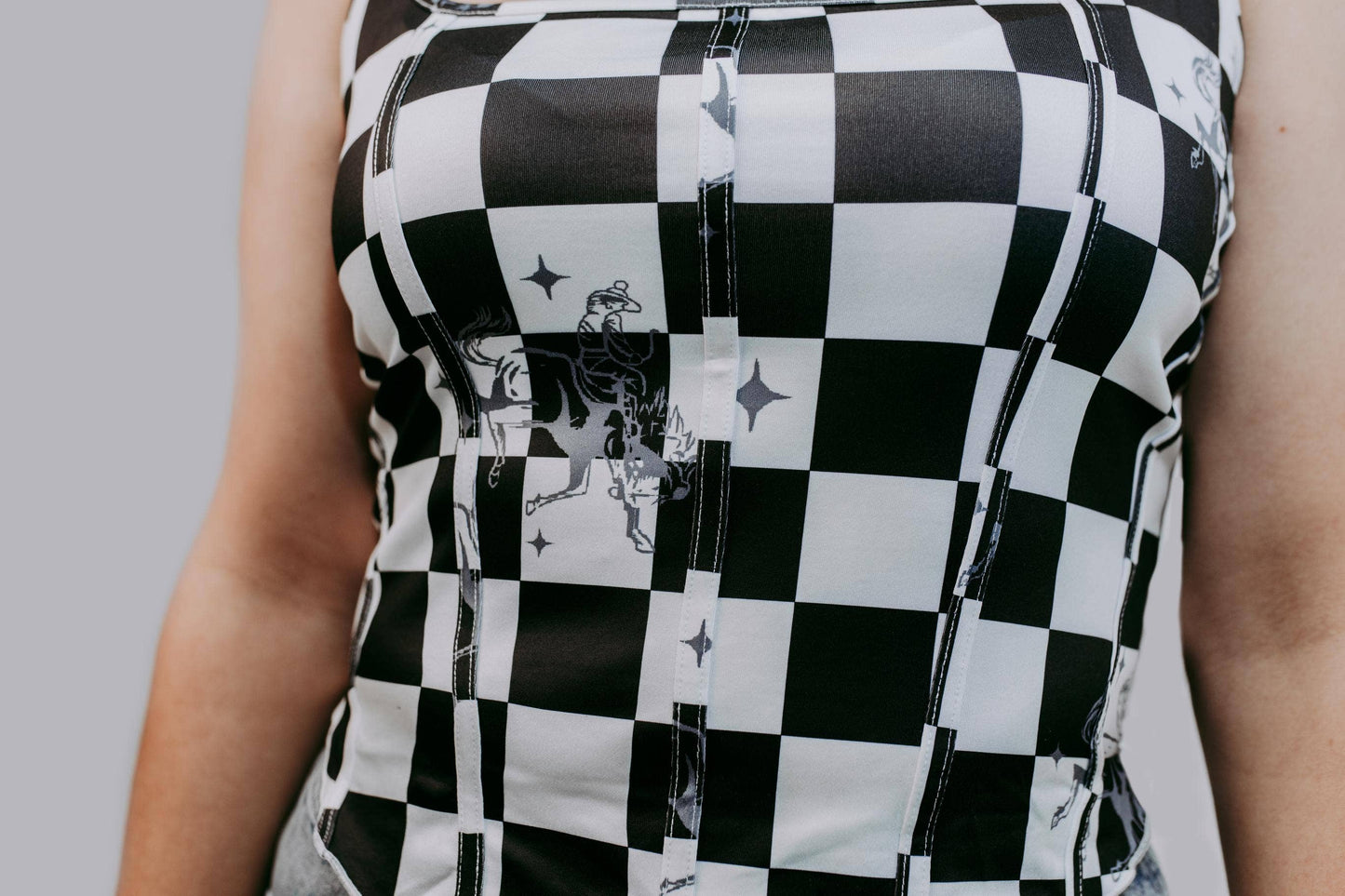 MK629 Checkered Corset