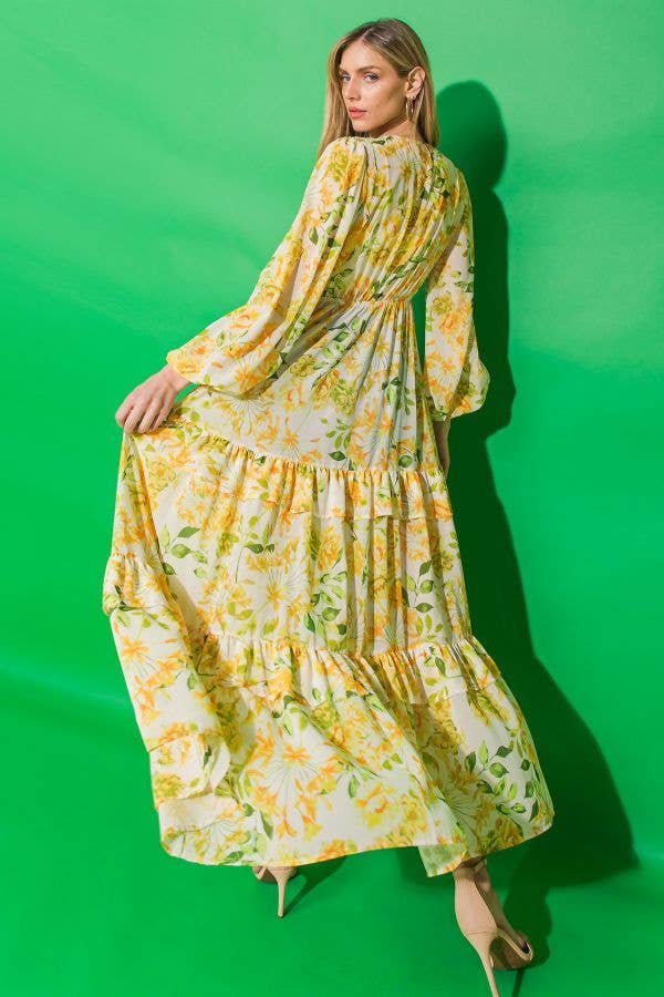 Flying Tomato printed woven maxi cover up