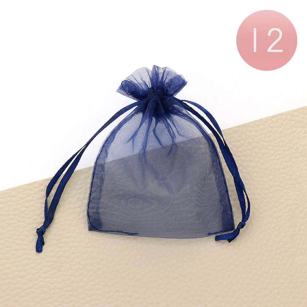 12PCS - 3 X 3.5 Ribboned Organza Gift Bags
: Fu