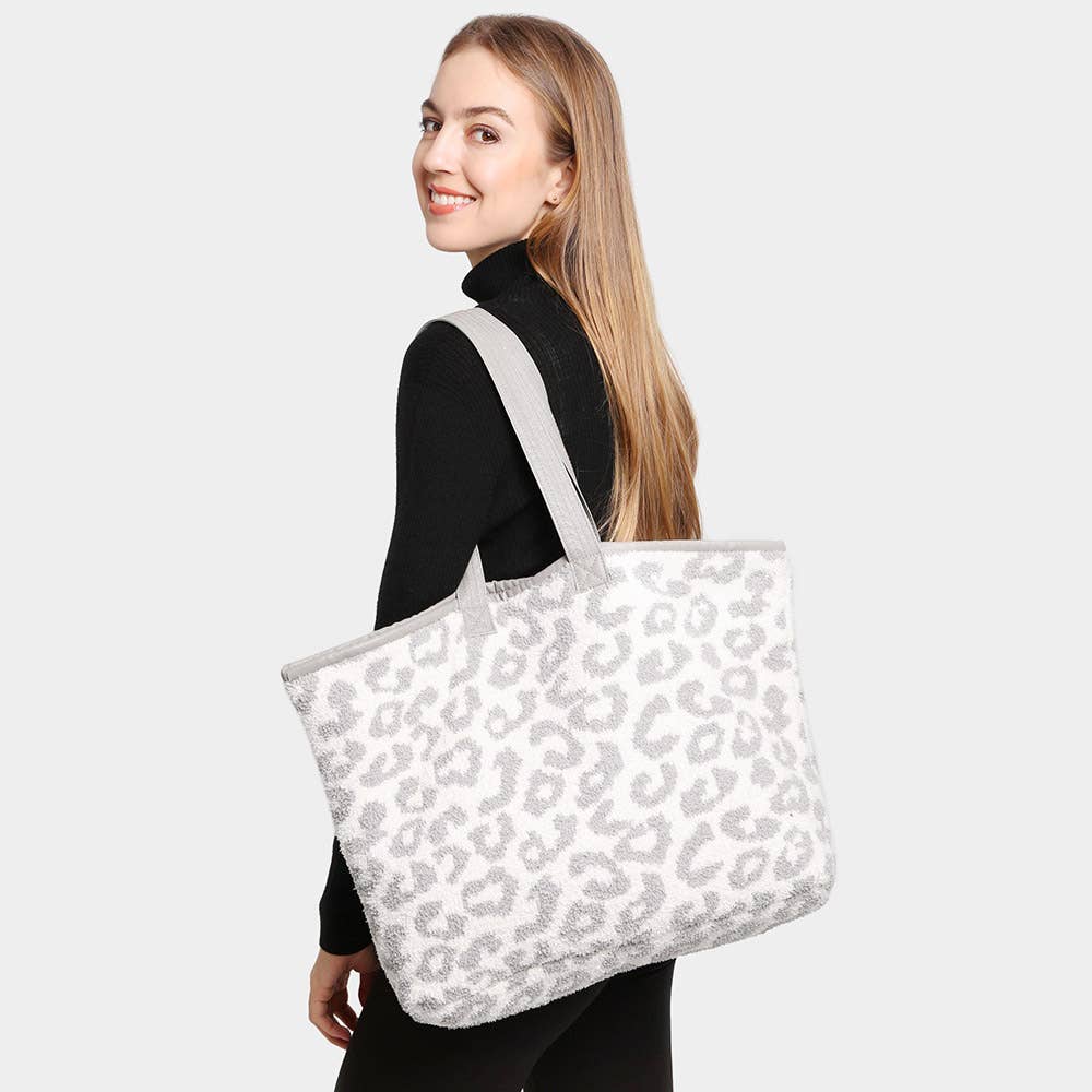 Leopard Tote Bag
: Coffee