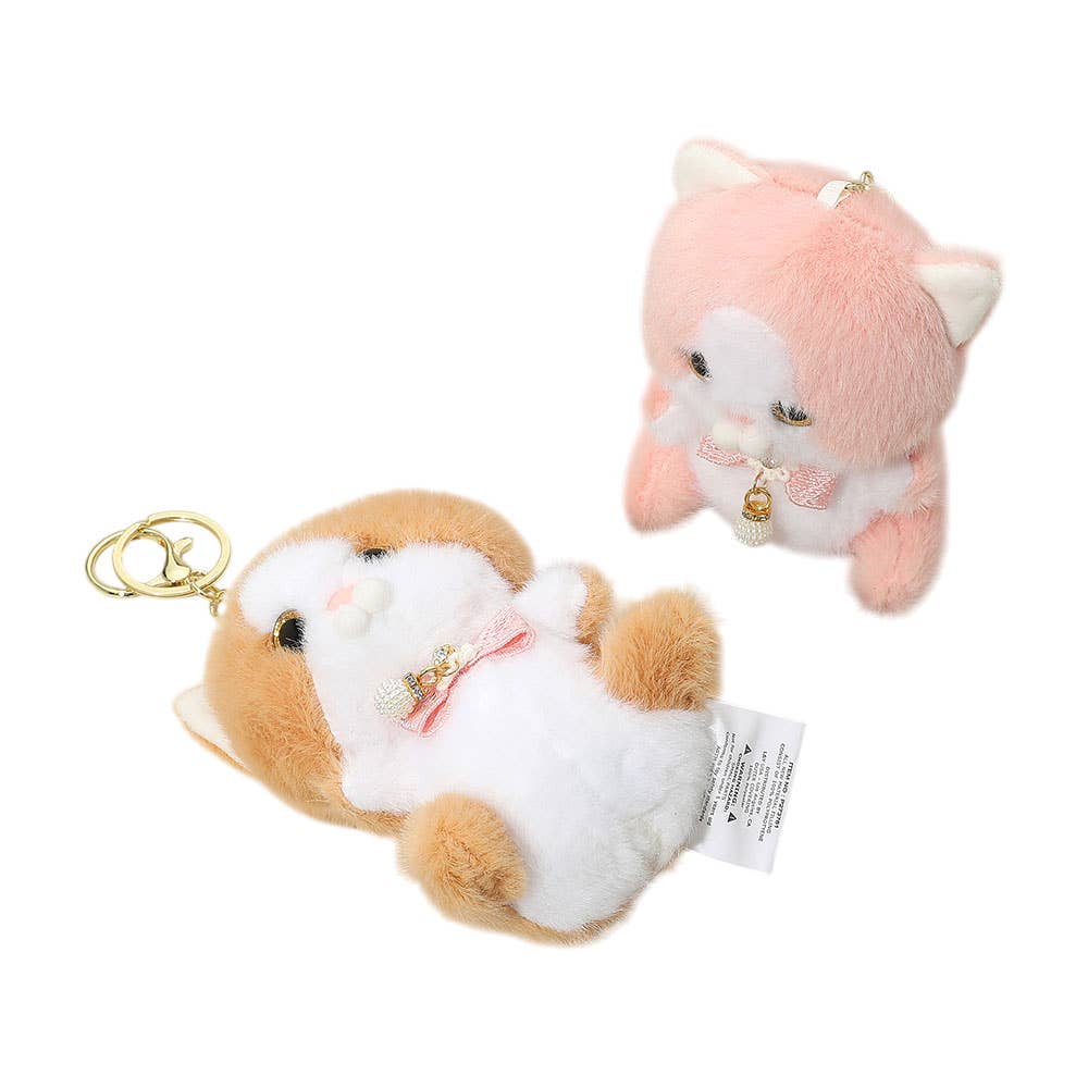Cute Cat Plush Doll Keychains / Bag Charms