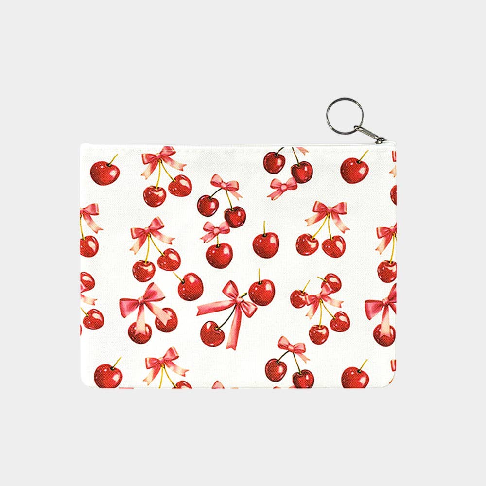 Strawberry Print Mini Bag / Keychains