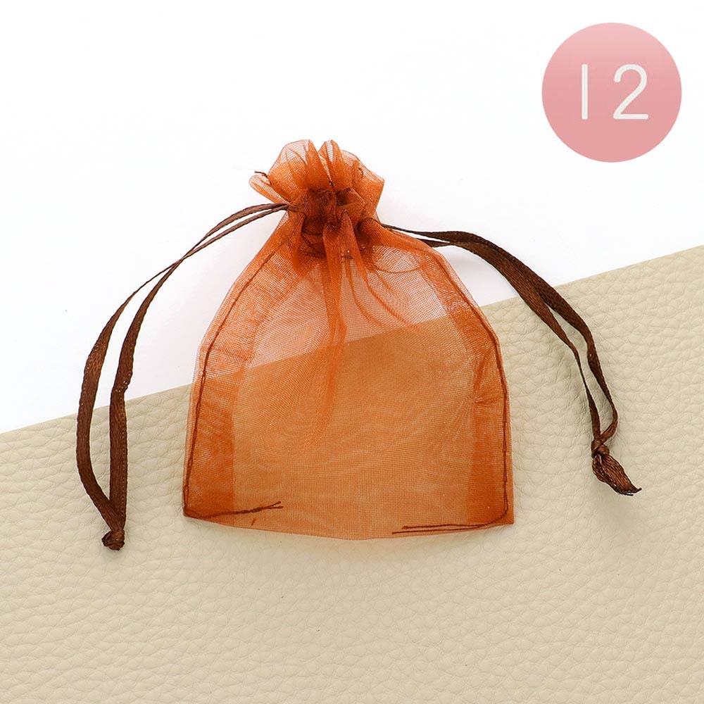 12PCS - 3 X 3.5 Ribboned Organza Gift Bags
: Fu