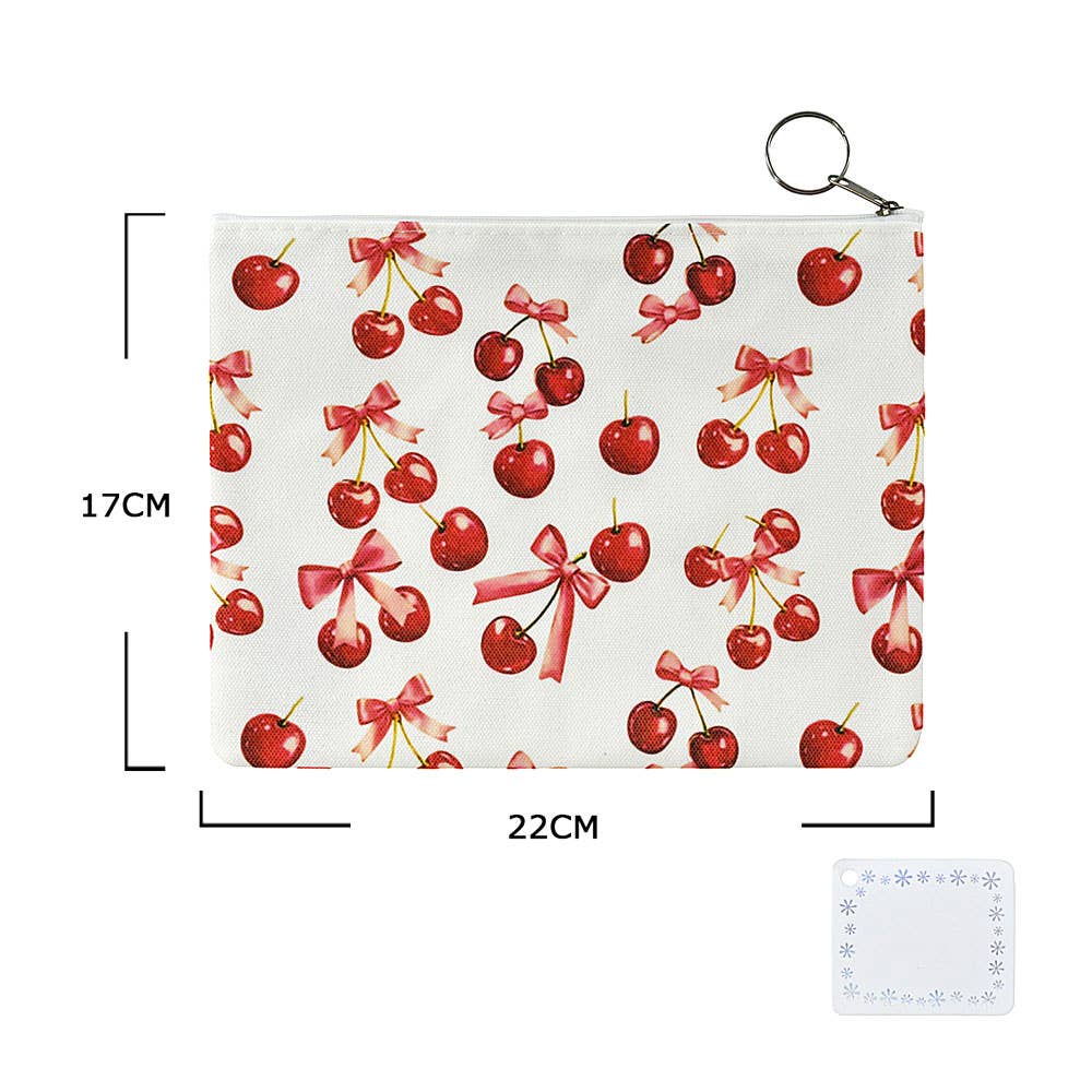 Strawberry Print Mini Bag / Keychains