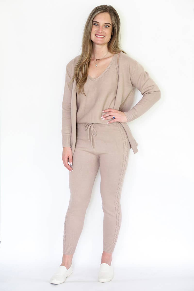 LW1055 Monroe Cardigan/Jogger Set