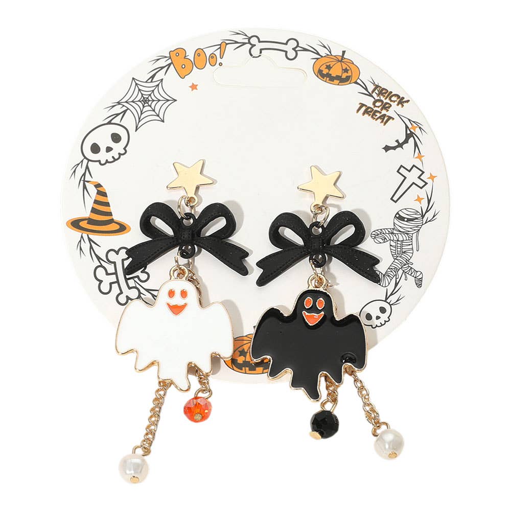 12Pairs - Mismatch Halloween Drop Earrings
