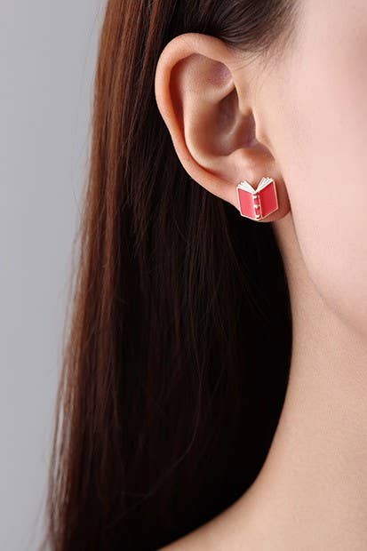 BACK TO SCHOOL BOOK EARRINGS | 40E327