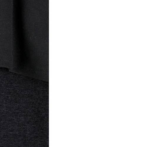 Short Layered Ankle Heavy Leggings: Charcoal