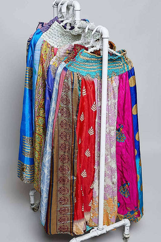 1B. One-of-a-Kind POL Smocked Waist Printed Wide Leg Pants