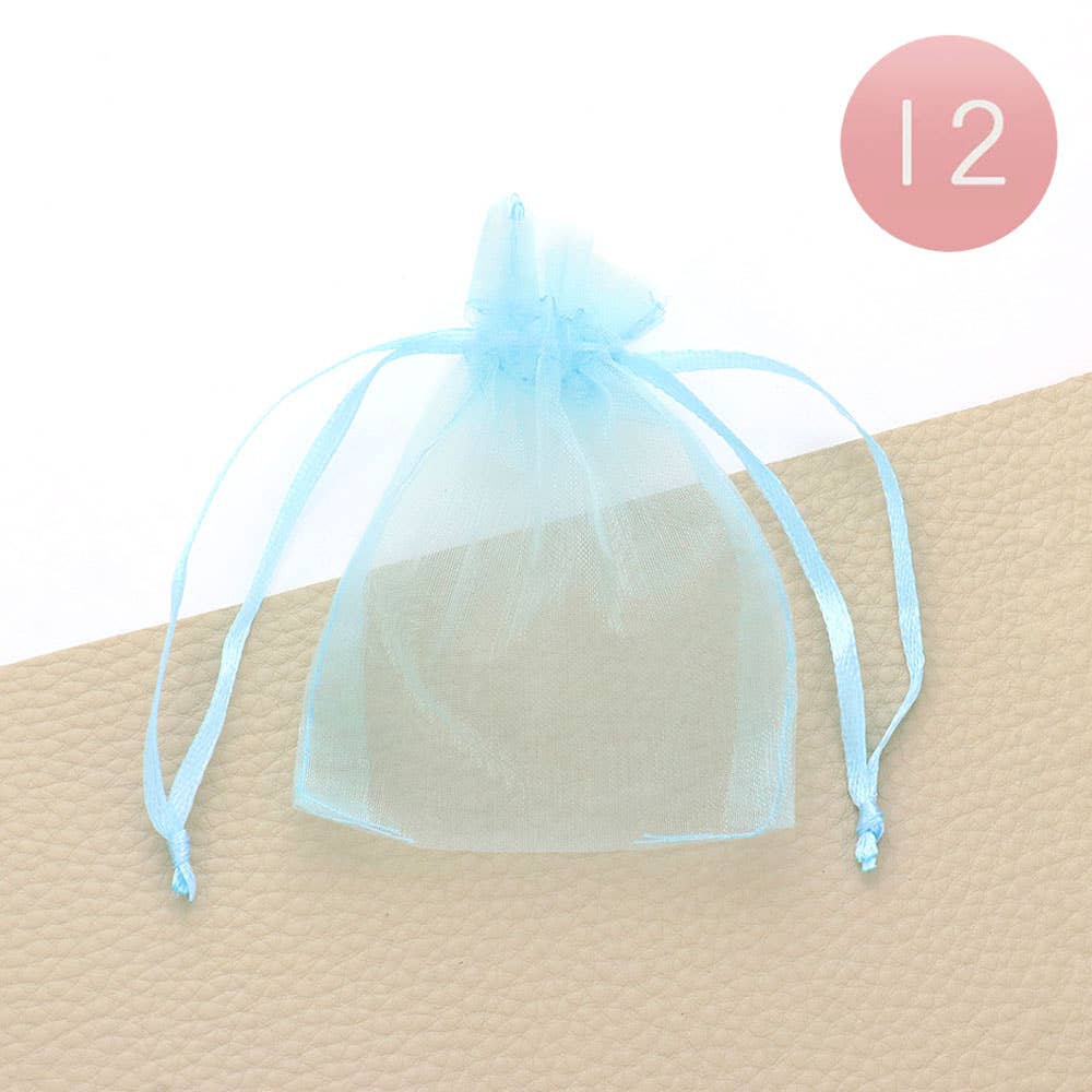 12PCS - 3 X 3.5 Ribboned Organza Gift Bags
: Fu
