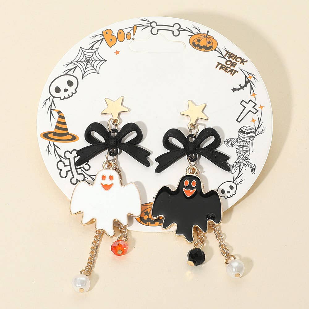 12Pairs - Mismatch Halloween Drop Earrings