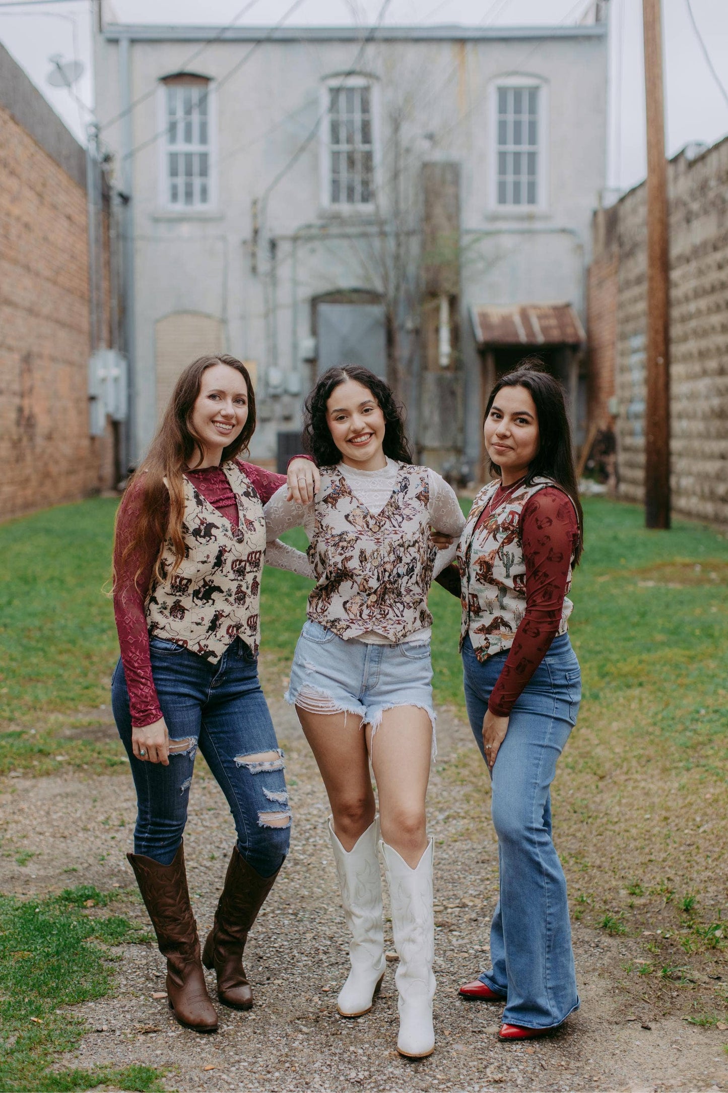 TZ102 Blame it on the Boots Velvet Mesh Top