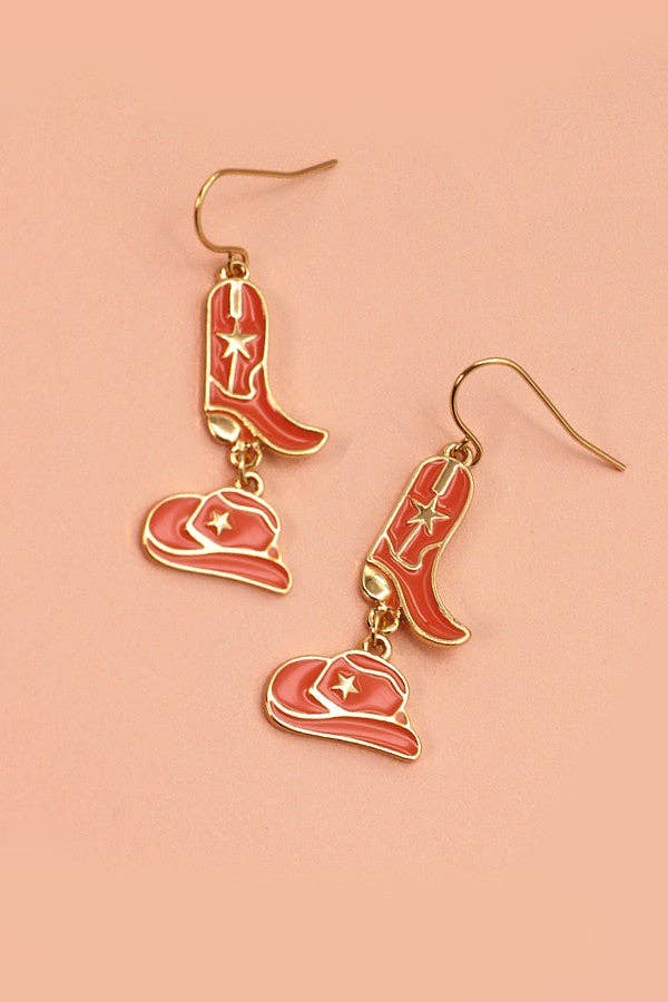 HAT BOOTS DROP EARRINGS | 31E22480