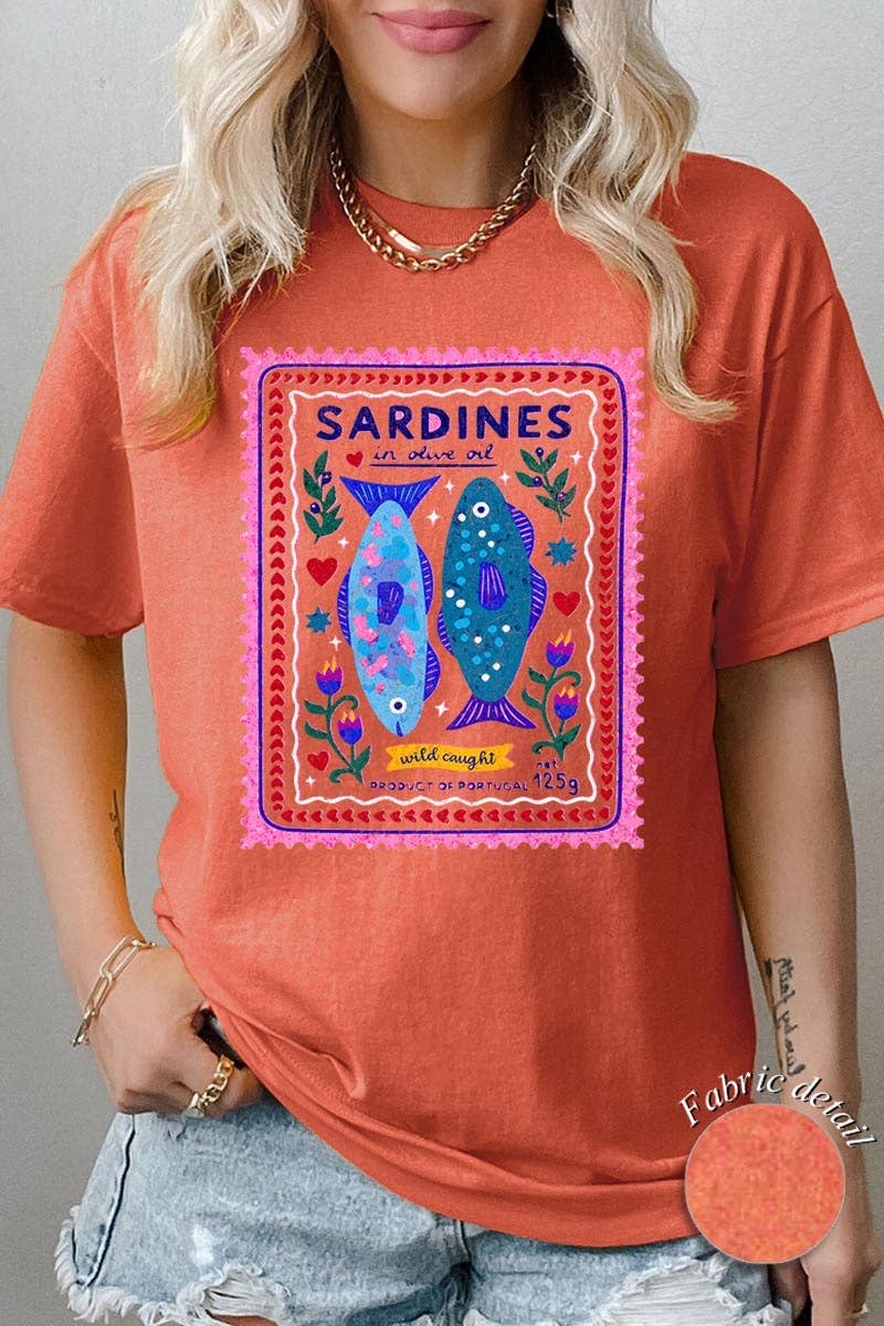 Sardines Graphic Heavy Cotton Tee