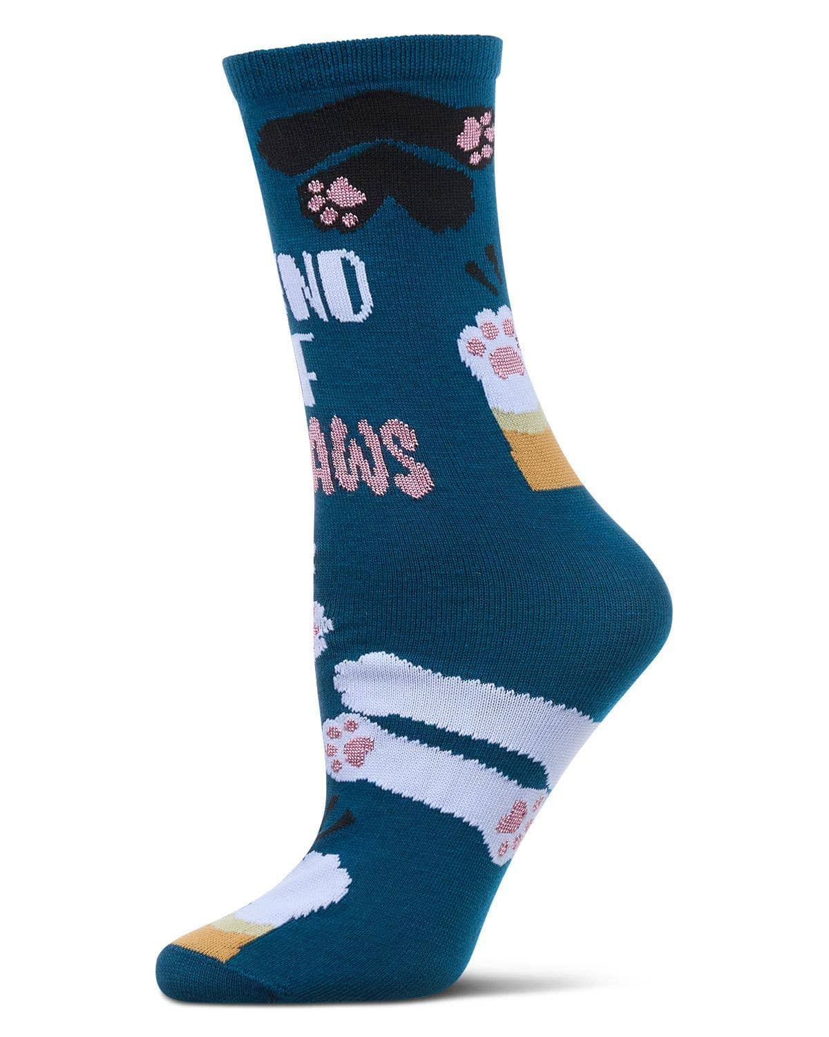 Round Of Appaws Greeting Card Socks: Blue Sapphire / One Size