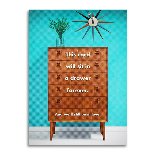 Anniversary Card - Forever Love Drawer Edition