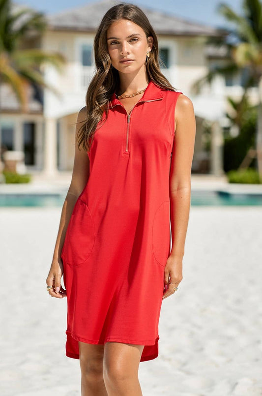 Dear Scarlett Solid Everyday Sun-Cool Dress