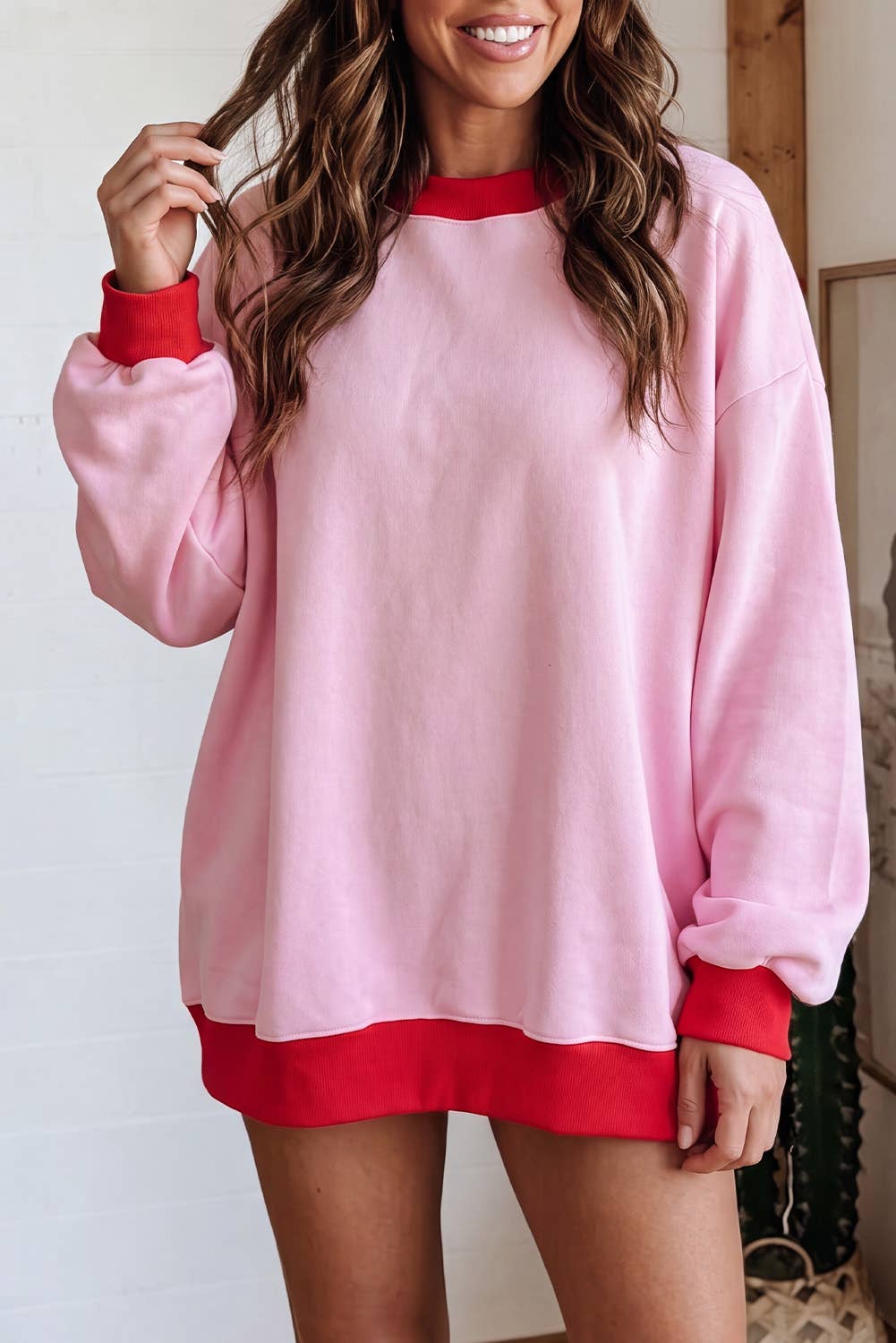 Sweetheart Colorblock Crewneck