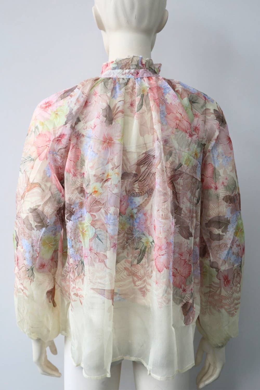 Tropical Floral Blouse and Shorts Set