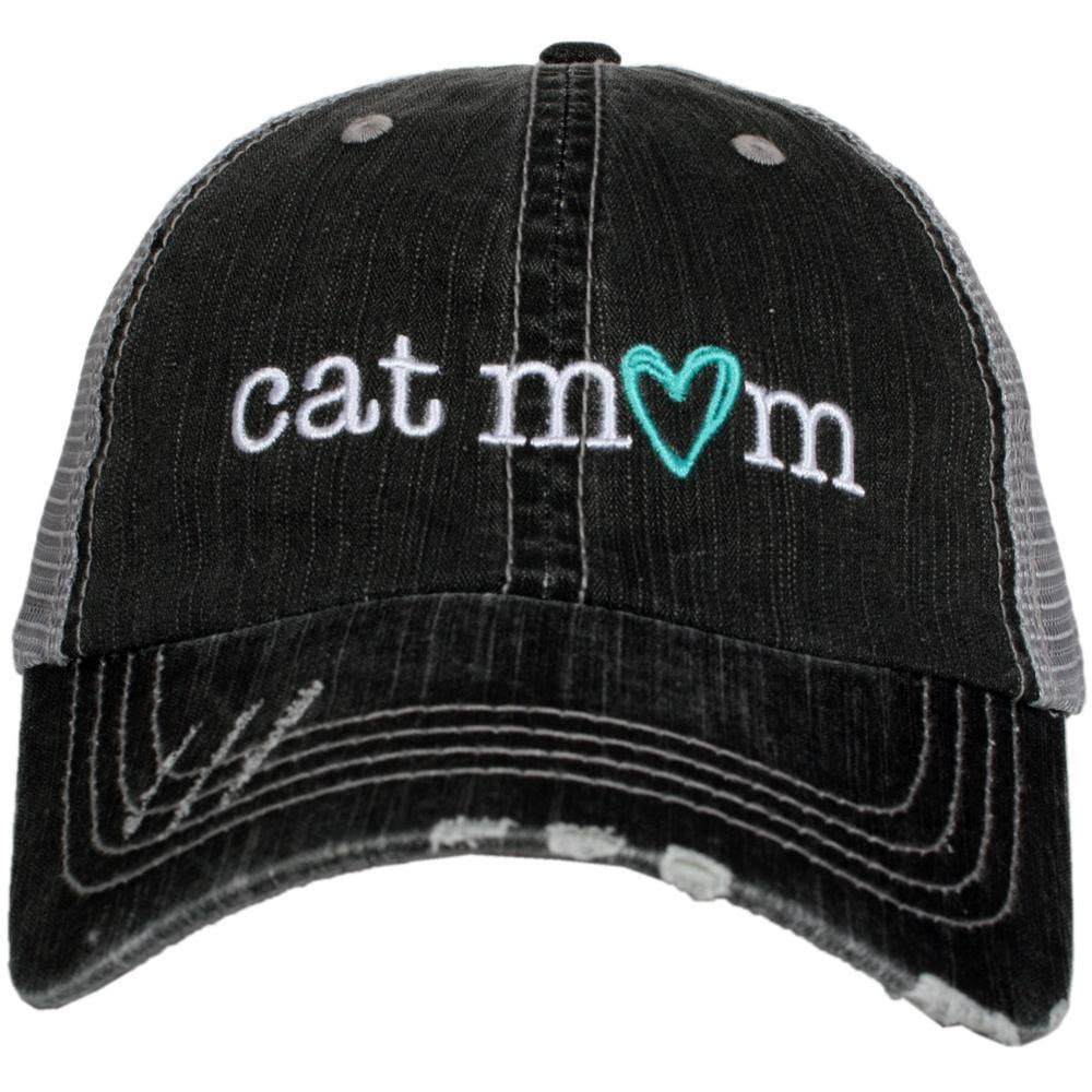 Cat Mom Embroidered Trucker Hats