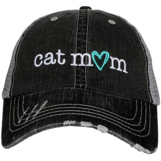 Cat Mom Embroidered Trucker Hats