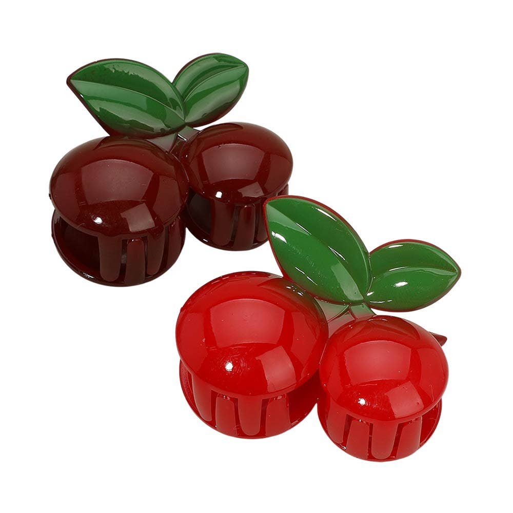12PCS - Cherry Fruit Hair Claw Clips