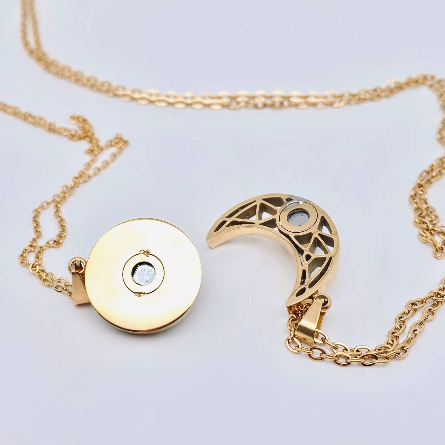"I Love You" Projection In 100 Languages Couple Necklace-FGS