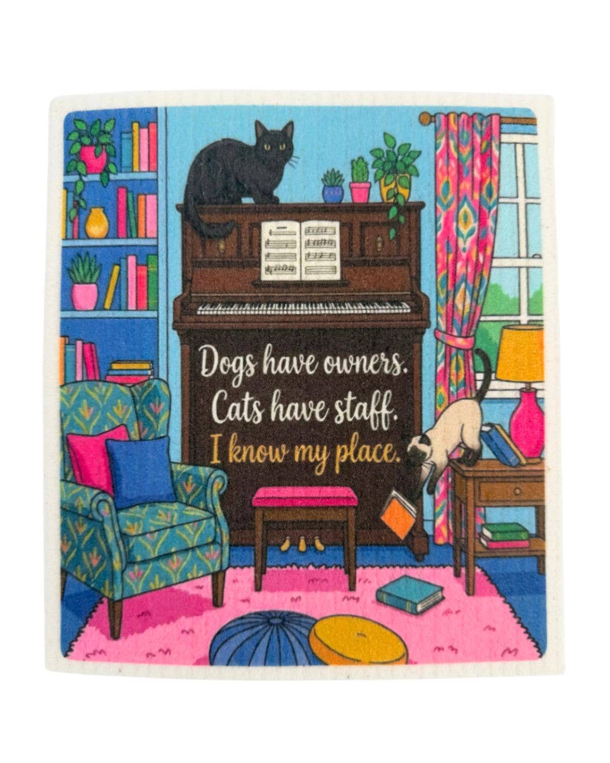 Sassy Cats - Set of 3 - Swedish Dishcloths