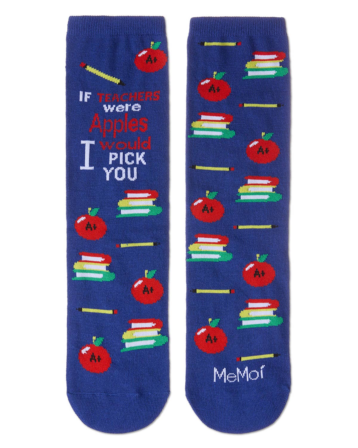 Women's If Teachers Were Apples Greeting Card Socks