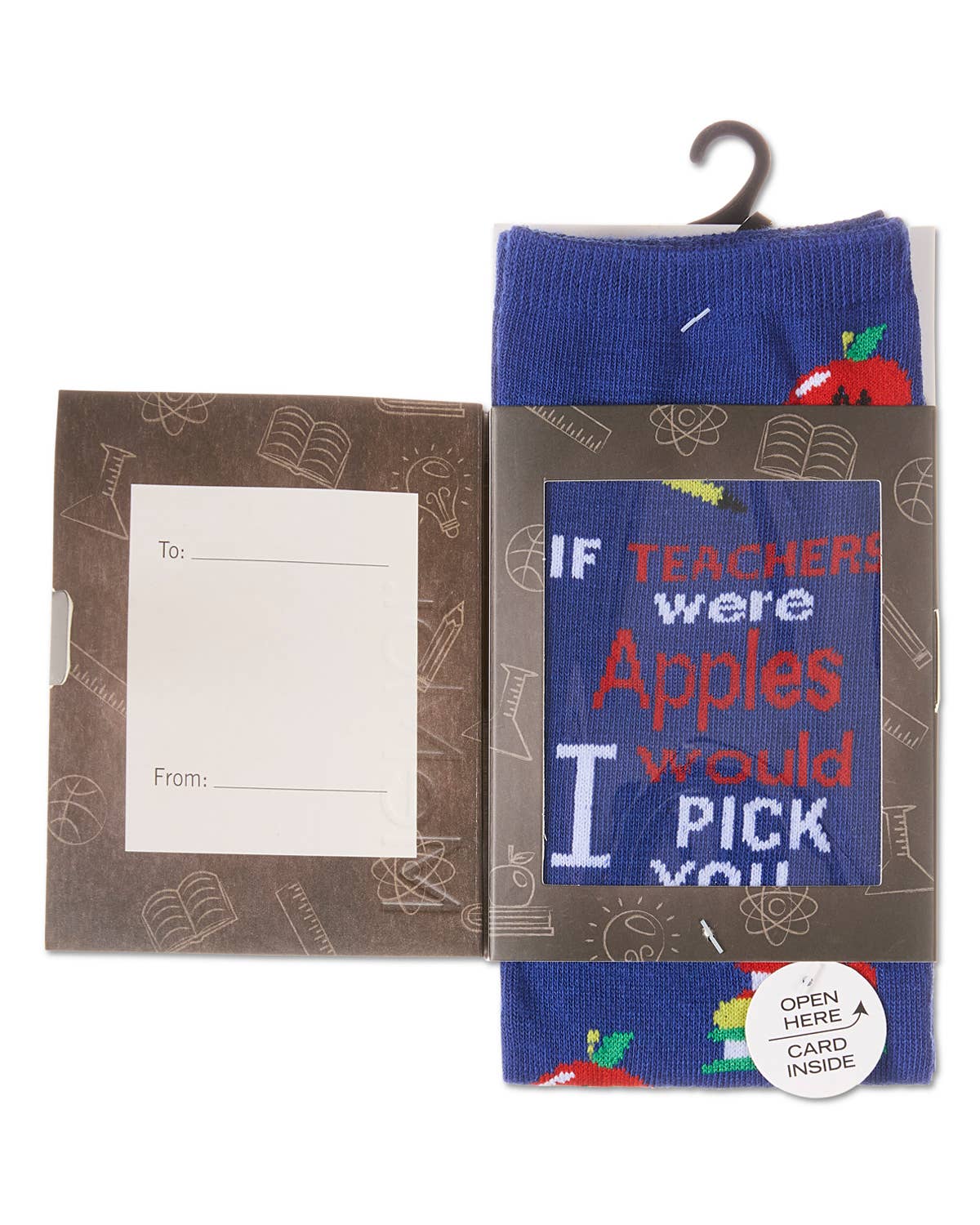Women's If Teachers Were Apples Greeting Card Socks