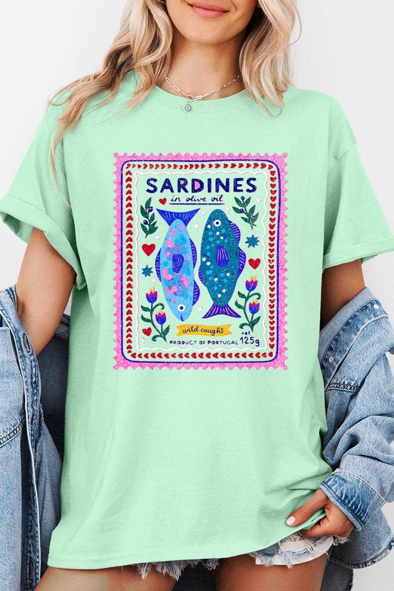 Sardines Graphic Heavy Cotton Tee