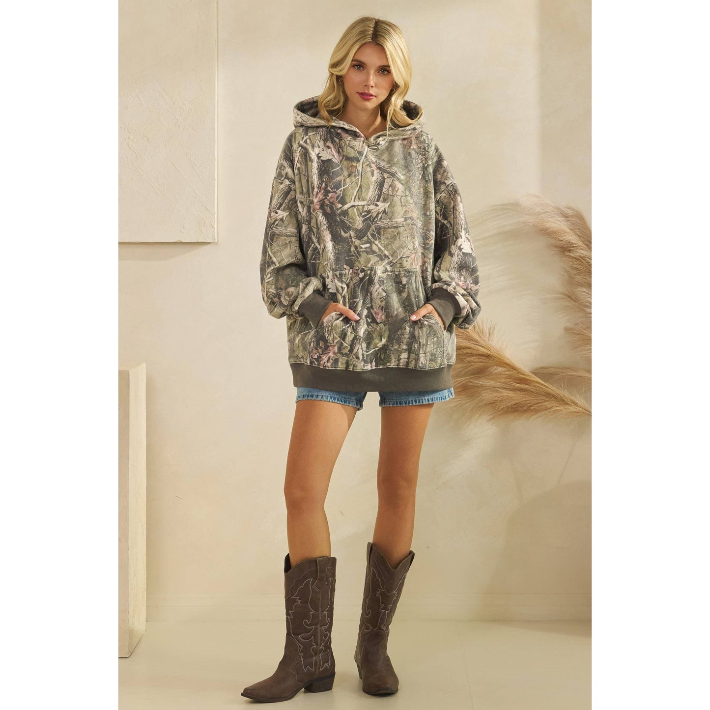 Printed Fleece Hoodie