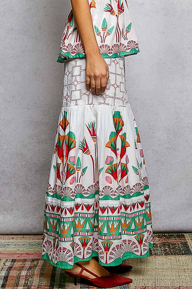 Flowy A-Line Printed Woven Women Pants