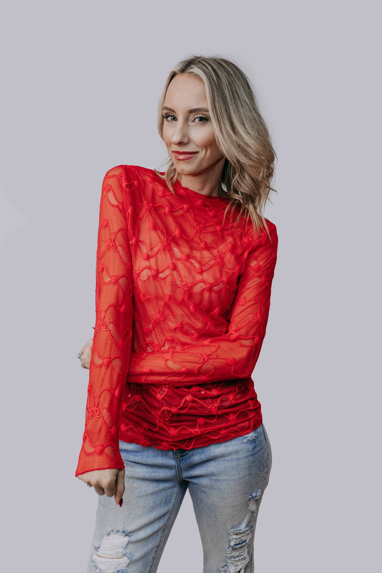 TZ69 Madly in Love Lace Top