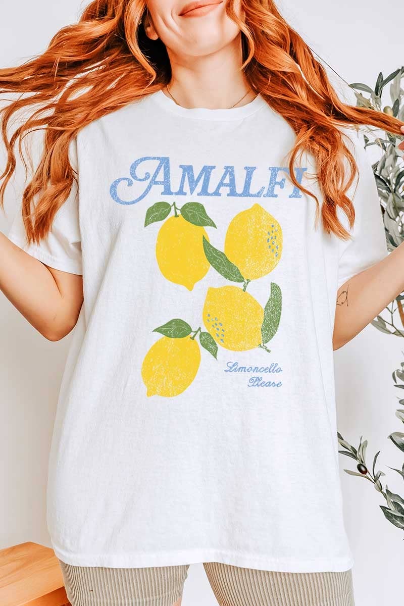 Amalfi Lemon Graphic Heavy Cotton Tee