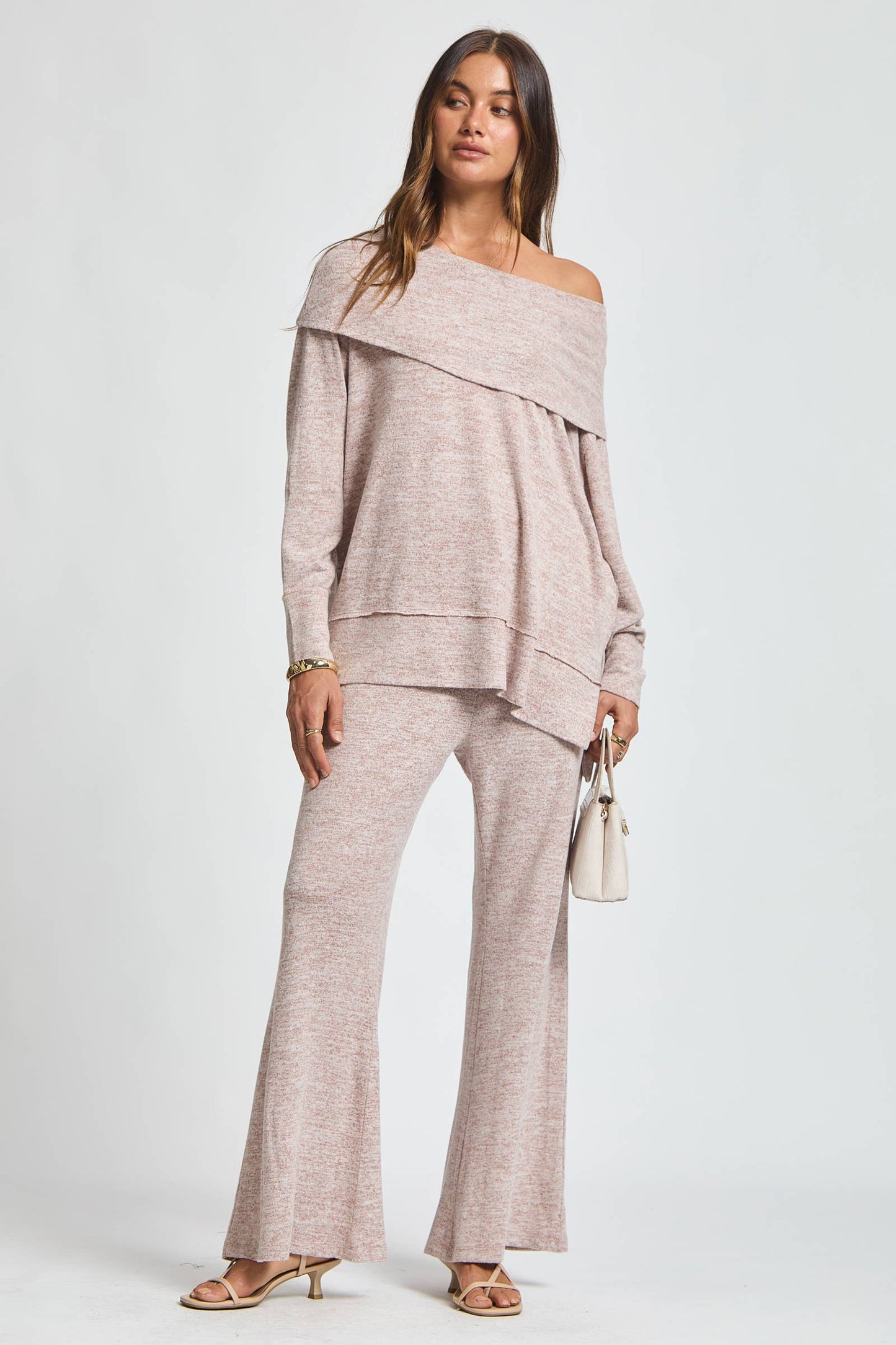 Travel Ready Cashmere Set: Pearl Grey / L