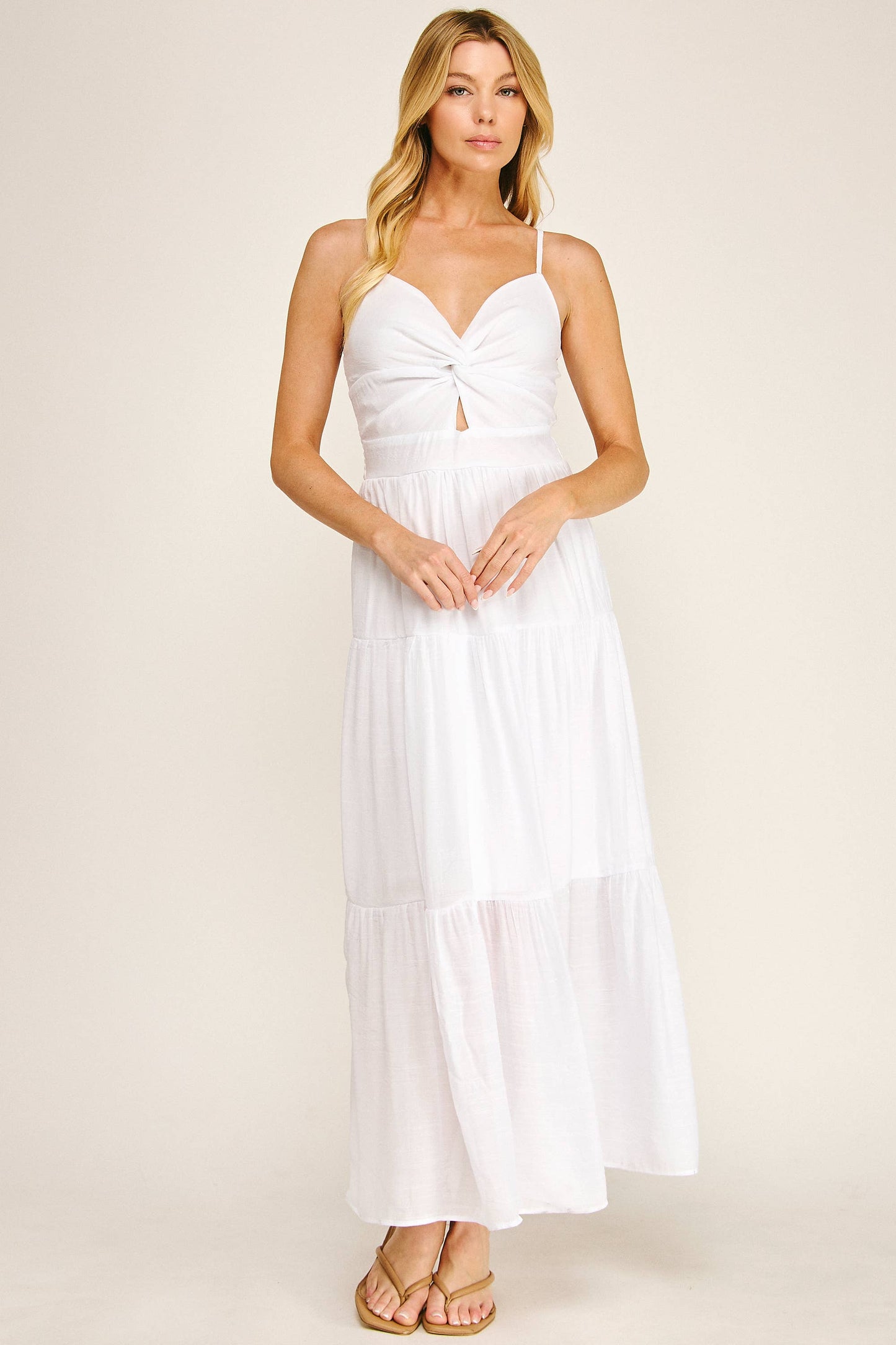 Free Flow Front Twist Beachwalk Dress