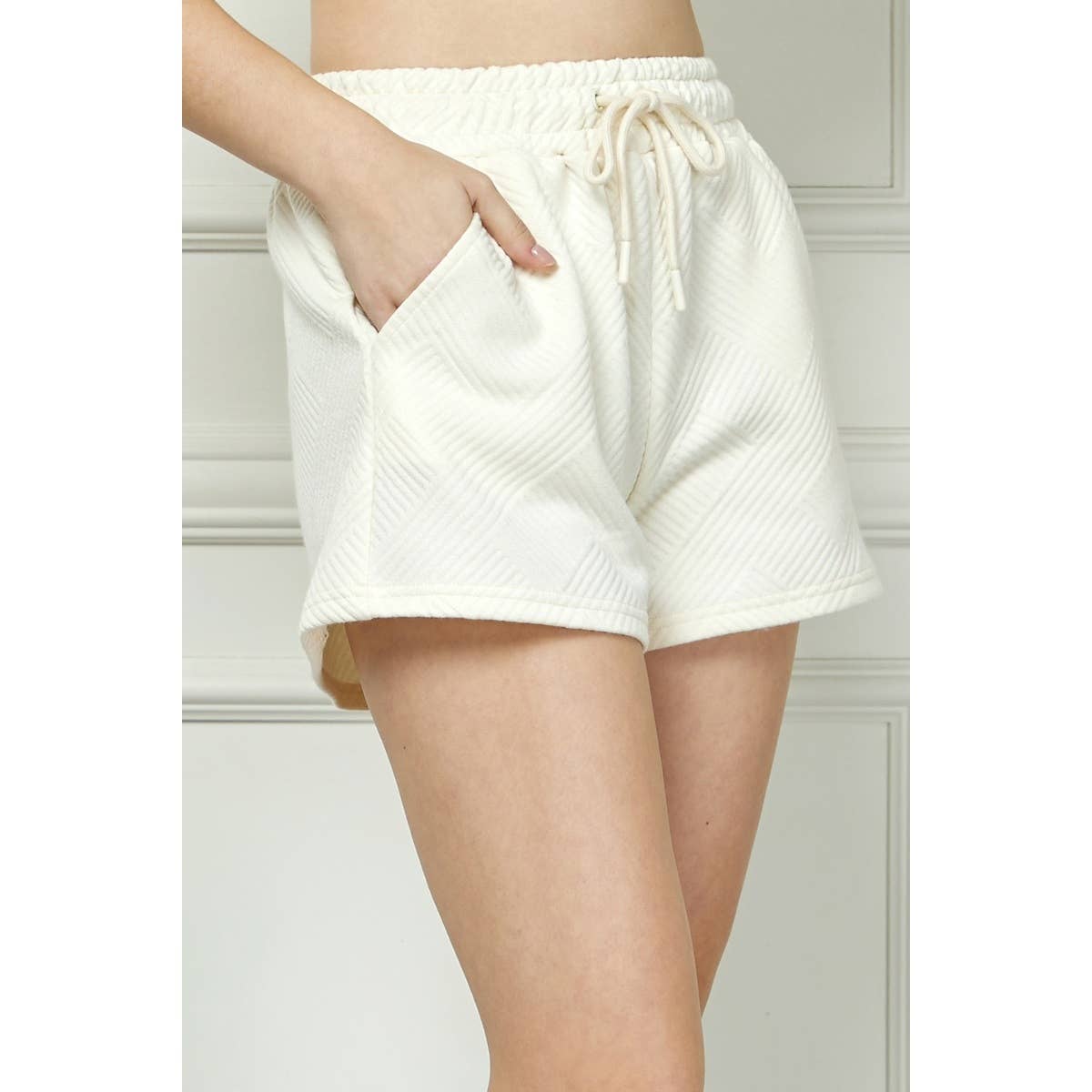 Patterned French Terry Shorts