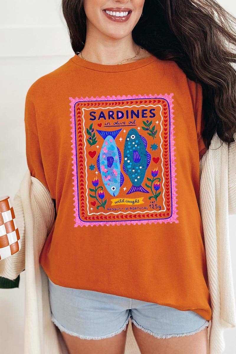 Sardines Graphic Heavy Cotton Tee